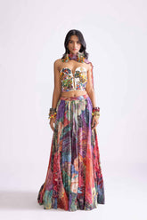 Hoxton Blouse , Scallop Dupatta , Magnolia Lehenga